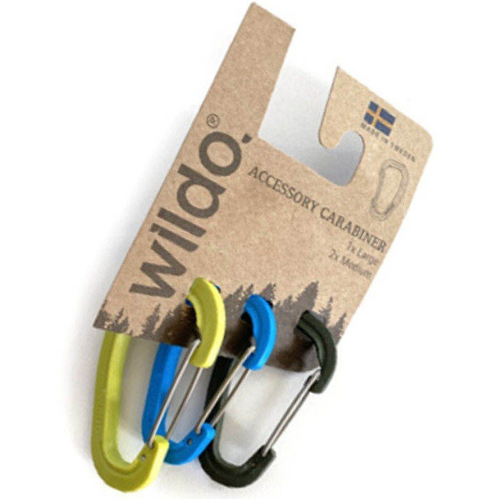 Набір карабінів Wildo Accessory Carabiner Set Lime/Light Blue/Olive (89884)