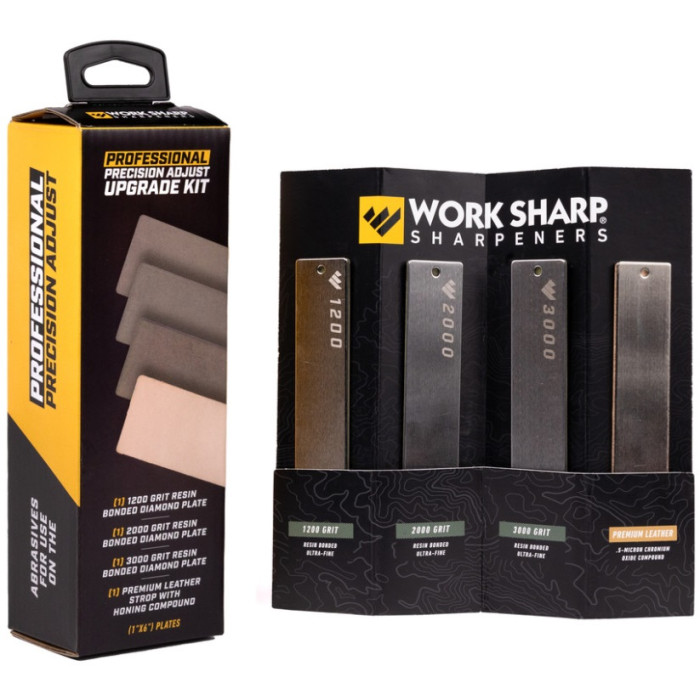 Набір аксесуарів до Work Sharp Professional Precision Adjust Elite Knife Sharpener ( 3 точильні камені, 1 шкіряна смуга, 1 полірувальна паста) (WSSA0005930-I)