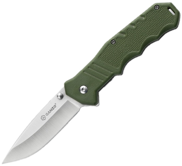 Ніж складаний Ganzo G616-GR (7.9 см) 440C / ABS зелений (G616-GR)