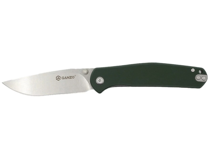 Ніж складаний Ganzo G6804 (8.9 см) 8CR14 / G10 зелений (G6804-GR)