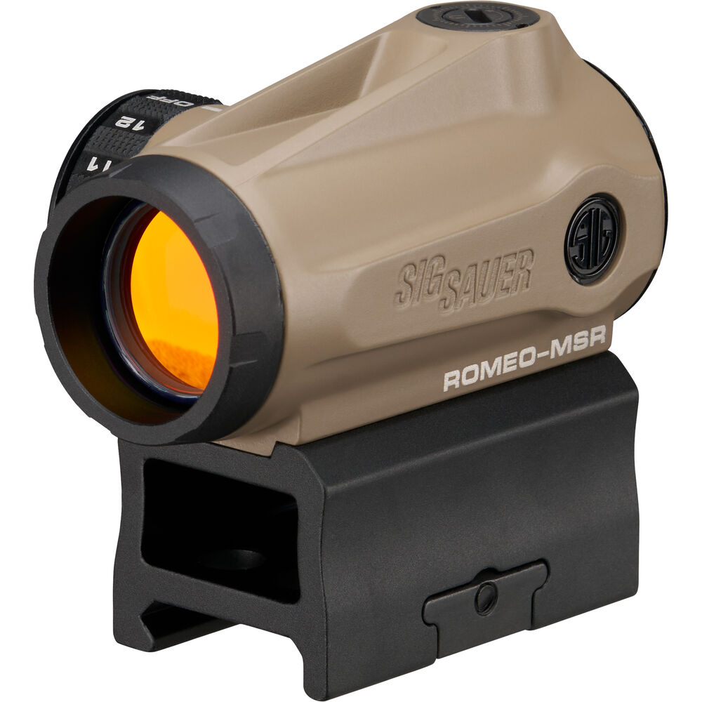 Приціл коліматорний Sig Sauer Romeo-MSR Gen II Compact, 1x20mm, 2 MOA Red Dot, FDE (SORMSR111)